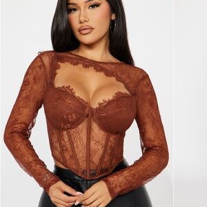 Lingering Feelings Lace Corset Top Fashion Nova